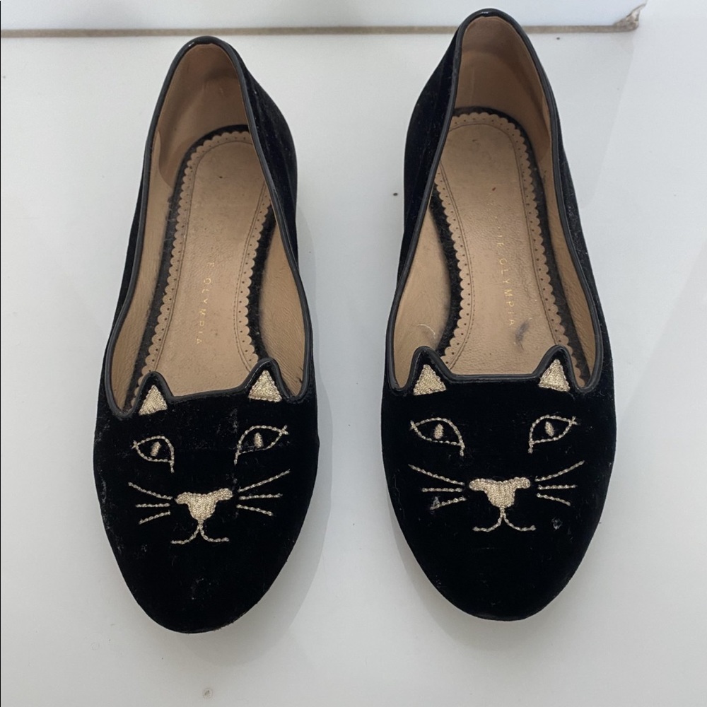 Charlotte Olympia classic Kitty flats